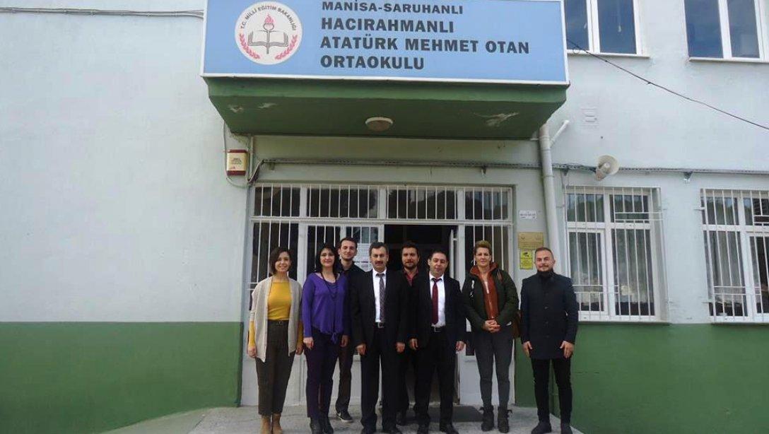 İlçe Milli Eğitim Müdürü Mehmet IŞIK Hacırahmanlı Atatürk Mehmet Otan Ortaokulu ve İlkokulunu ziyaret etti