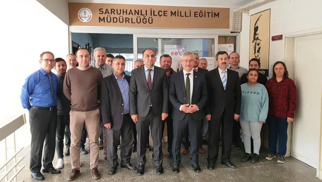 Saruhanlı Belediye Başkanı Dr. Hüseyin YARALI veda ziyaretinde bulundu